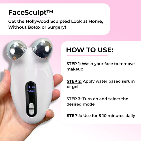 FaceSculpt Microcurrent Facial Sculpting Device