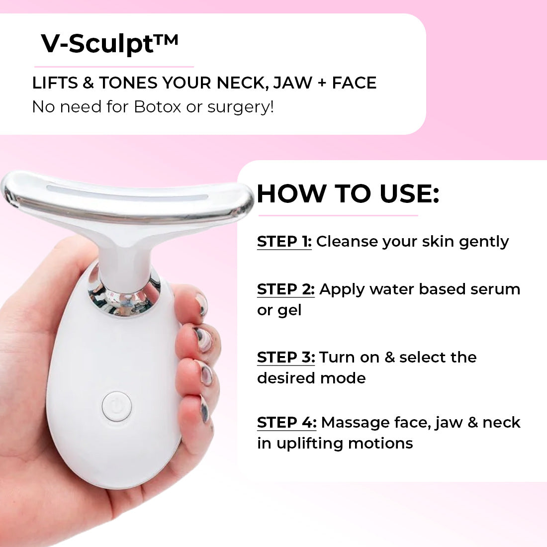 V-Sculptor Neck Lifting & Sculpting Device | NuLifeBeauty